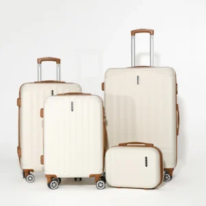 UUH 28-inch Vertical Luggage Family Travel 4-Piece Set(Includes 24/20/13-Inch)