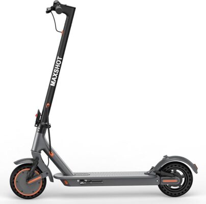 Maxshot Electric Scooter, 14" Tire, 22 Mph Top Speed, 50 Miles Long Range, Folding Escooter for Adults with Seat Bag, Dual Braking, Dual Suspension, App